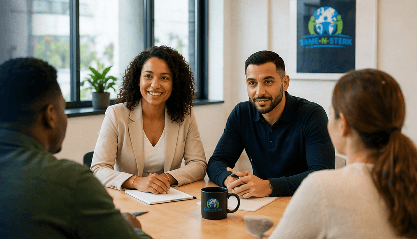 Professioneel overleg aan tafel